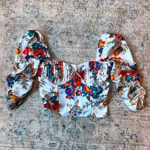 For Love & Lemons Floral Top